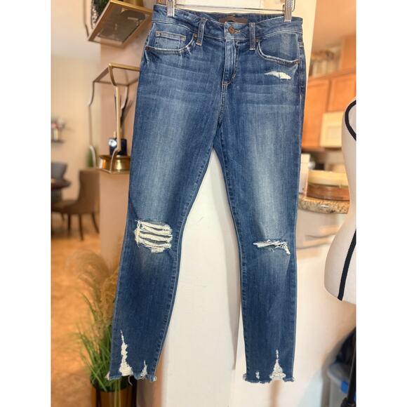 Joe’s Jeans Women’s The Charlie High Rise Skinny Ankle Jeans Distressed Size 26 - Picture 4 of 6